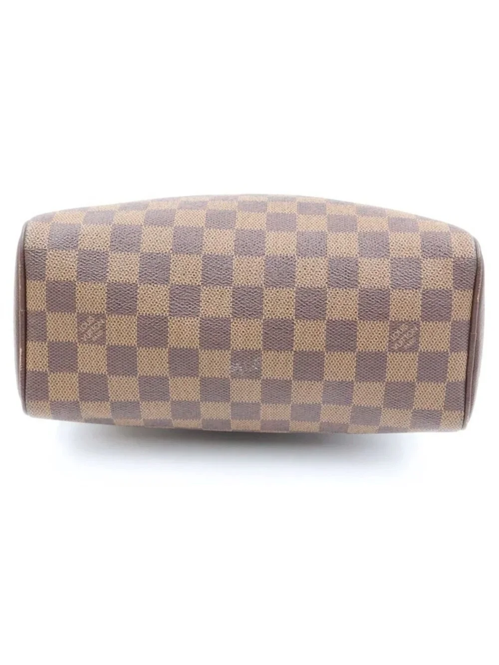 Louis Vuitton Damier Brera Checker All Over Print Leather Handbag Brown